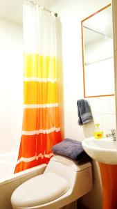 Koupelna v ubytování Hostal Inca