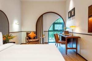 Wuyu Hotel, Jinyun Mountain & Southwest University客房内的一张或多张床位
