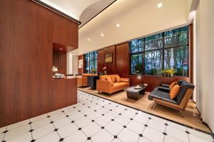 Wuyu Hotel, Jinyun Mountain & Southwest University的休息区
