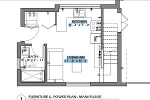 Plano de A Tiny House Near UBC 温哥华UBC小别墅