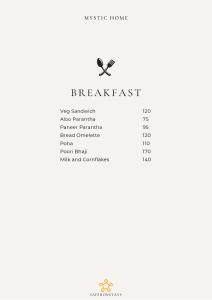 Morgenmad for gæster der bor på SaffronStays Mystic Homes - pet-friendly cottage with valley views & bonfire setup in Dehradun