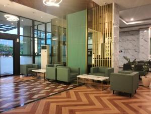 Posezení v ubytování Grand Kangen Hotel Urip Sumoharjo
