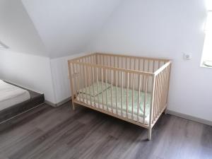 Postel nebo postele na pokoji v ubytování Ferienwohnung Mühlenblick