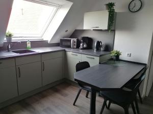 Kuchyň nebo kuchyňský kout v ubytování Ferienwohnung Mühlenblick