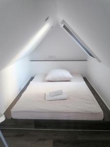 Postel nebo postele na pokoji v ubytování Ferienwohnung Mühlenblick