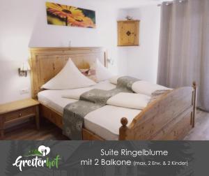Letto o letti in una camera di Greiterhof Partschins