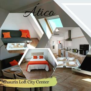 Ático by Alhaurín Loft City Center في ألاورين دي ر توري: مركز مدينة علوي مع غرفة معيشة
