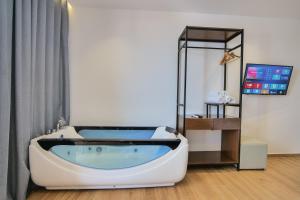TV a/nebo společenská místnost v ubytování Hotel Siars
