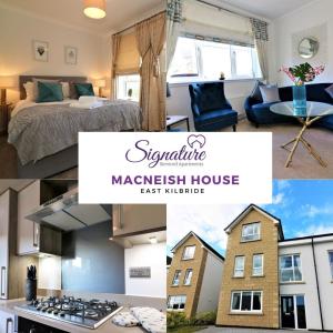 a collage of photos of a masfleet house at Signature - Macneish House East Kilbride in East Kilbride