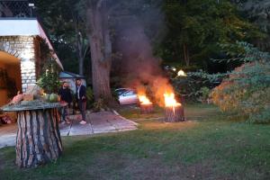 A garden outside Wonderful Villa Between Como And Milano