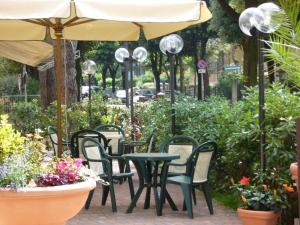 A garden outside Hotel Mucciolini