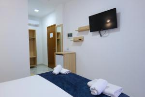 TV a/nebo společenská místnost v ubytování Hotel Vathi