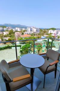 Balkón nebo terasa v ubytování Hotel Vathi