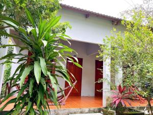 a house with a plant in front of it at Huong Giang Bungalow in Phu Quoc