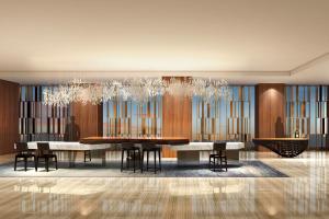 a rendering of a dining room with tables and chairs at JW Marriott Hotel Nairobi in Nairobi