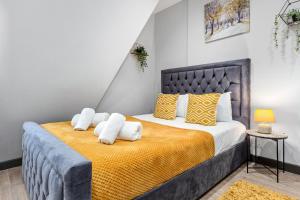 Säng eller sängar i ett rum på Captivating Serviced Room Sydenham London SE26