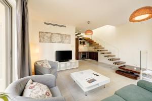 Χώρος καθιστικού στο Al Riyahi Cabanas