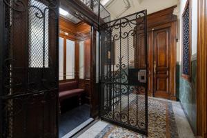 an entrance to a room with an iron gate at [Centro] Splendido Appartamento di Design in Turin
