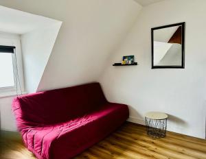 Et opholdsområde på Studio Le Mat vue Mer
