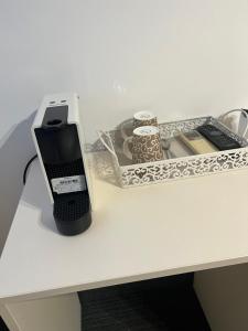 a cell phone sitting on top of a table at Guesthouse Nice room in Zadar