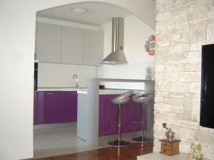 Kuchyň nebo kuchyňský kout v ubytování Apartment Natasha