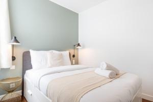 Posteľ alebo postele v izbe v ubytovaní Renovated apartment 3bed 2bath