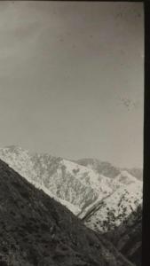 a black and white photo of a snow covered mountain at SWAT HILL VIEW RESORT- only for families in Swat