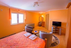 TV a/nebo společenská místnost v ubytování Guest house Mali hotel