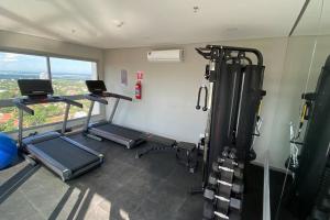 O centro de fitness e/ou as comodidades de fitness de Cookandmusicapartments Forvm Molas Lopez