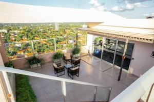 Balkoni atau teres di Cookandmusicapartments Forvm Molas Lopez
