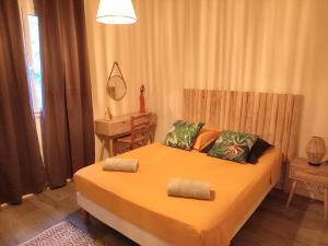Postel nebo postele na pokoji v ubytování Espace Détente des Calumets