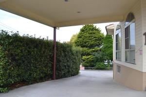 Lithgow Motor Inn外面的花园