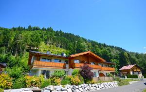 a house on a hill with a mountain at APT Mountain View by - Alpen Apartments in Zell am See