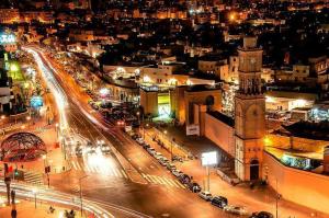 Nespecifikovaný výhled na destinaci Casablanca nebo výhled na město při pohledu z apartmánu