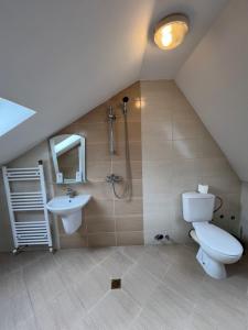 Koupelna v ubytování Panorama Guest House