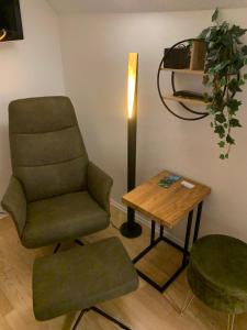 Posedenie v ubytovaní Zentrale Wohnung an der Gondel & Naturblick