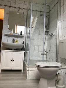 Koupelna v ubytování Wohnung mit Wintergarten