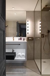 Phòng tắm tại Les 2 chalets - Les appartements du Strato