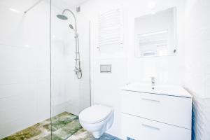 Kúpeľňa v ubytovaní Cichy Domek Apartamenty - Podgrzewany Basen, Plac Zabaw, Parking - Cicha i Spokojna Lokalizacja