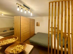 Ένα ή περισσότερα κρεβάτια σε δωμάτιο στο Taverna con bagno turco