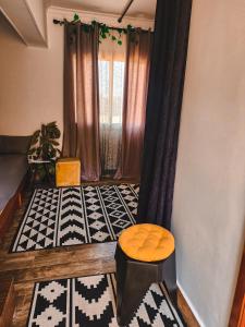 Postel nebo postele na pokoji v ubytování Private Studio, AC, kitchen, TV, Wi-Fi
