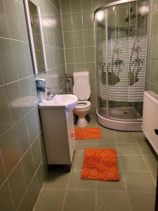 Casa Nadia في فوينياسا: حمام مع مرحاض ومغسلة ودش