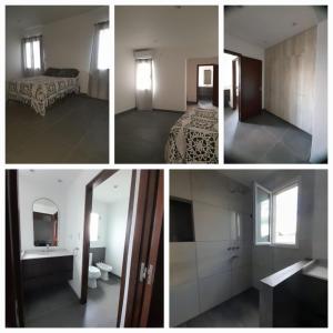 eine Collage mit Fotos von einem Schlafzimmer und einem Badezimmer in der Unterkunft Yunka House, Salta in Vaqueros