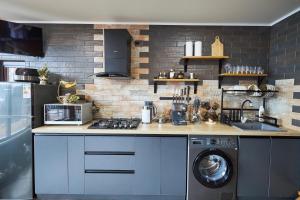 Køkken eller tekøkken på Karakol Resort