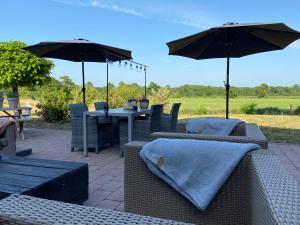 Posezení v ubytování B&B Kuiper in Friesland