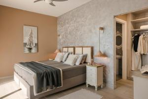 Posteľ alebo postele v izbe v ubytovaní My Villa Kefalonia Lourdas Beach