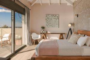 Posteľ alebo postele v izbe v ubytovaní My Villa Kefalonia Lourdas Beach