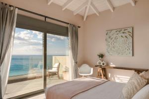 Posteľ alebo postele v izbe v ubytovaní My Villa Kefalonia Lourdas Beach