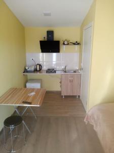 Kuchyň nebo kuchyňský kout v ubytování Hotel studio deluxe Sauna