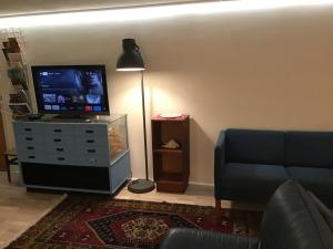 GETGYR Hostel的电视和/或娱乐中心